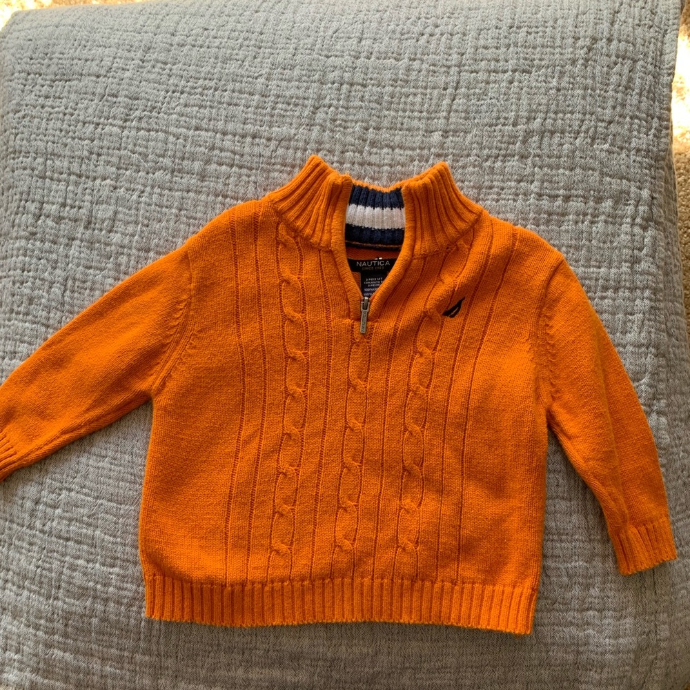 Nautica quarter zip sweater, size 18months EUC